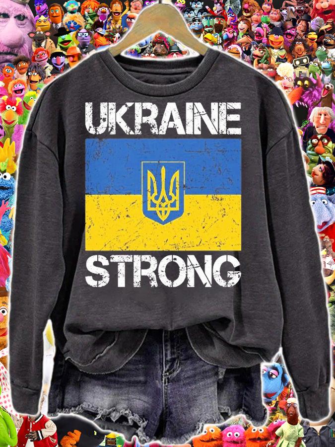 Ukraine Strong Ukraine Flag Vintage T-Shirt sweatshirt