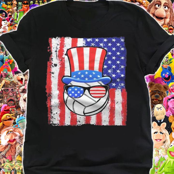 Volleyball Ball American Flag 4Th Of July Shirt shirt