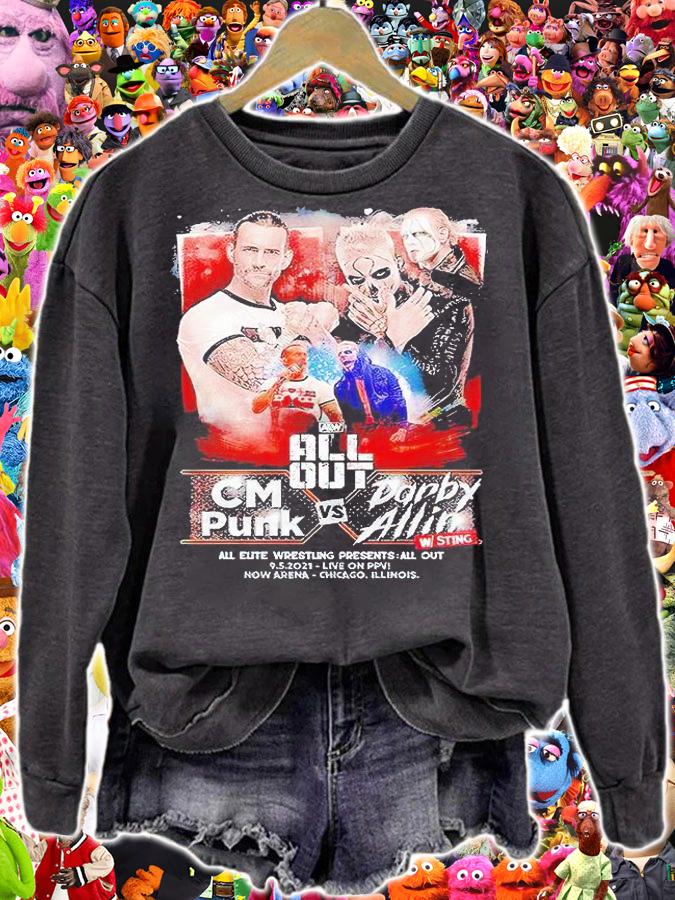 All Out Chicago 2021 Matchup CM Punk vs Darby Allin T-shirt sweatshirt