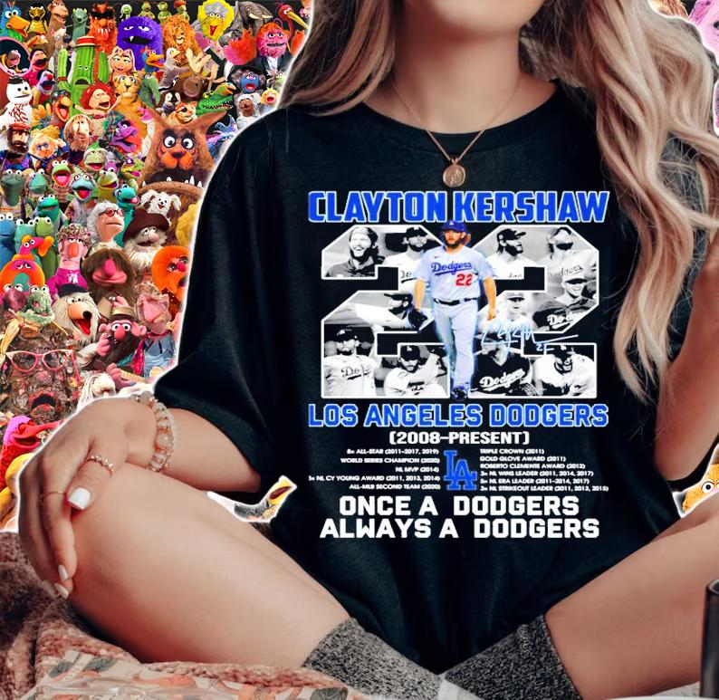 Clayton Kershaw Los Angeles Dodgers 2008 present signature shirt woman shirt