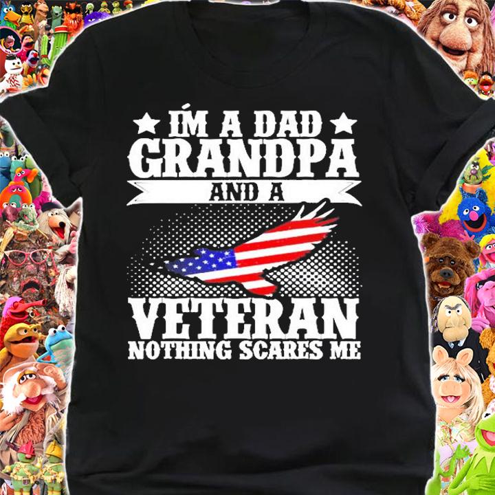 Im A Dad Grandpa And A Veteran Us Flag Veterans Day T-Shirt shirt