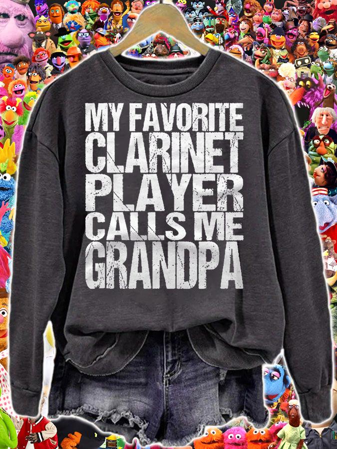 My Favorite Clarinet Player Calls Me Grandpa Marching Band Shirt sweatshirt