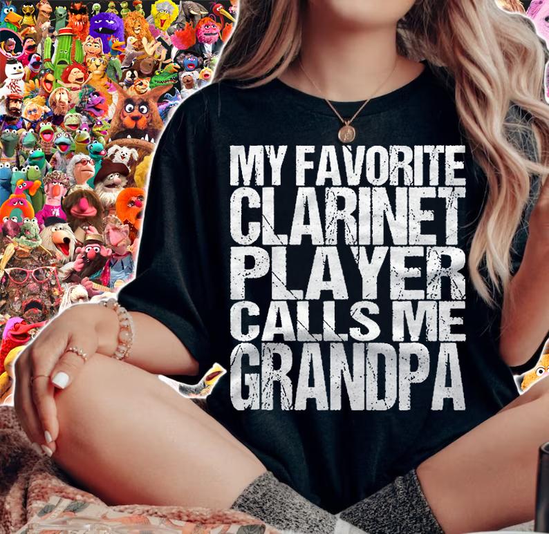 My Favorite Clarinet Player Calls Me Grandpa Marching Band Shirt woman shirt
