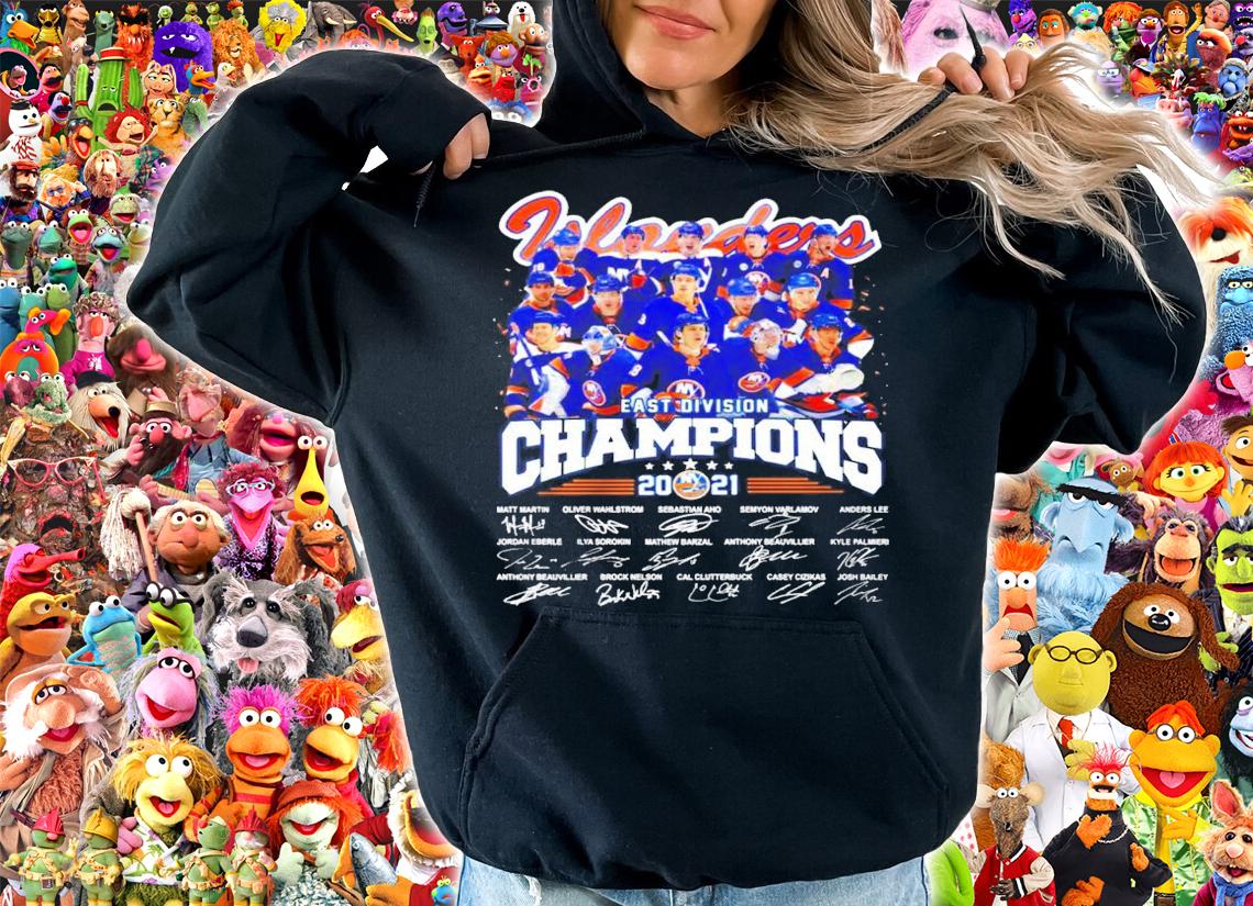 New York Islanders East Division Champions 2021 signature t-shirt hoodie