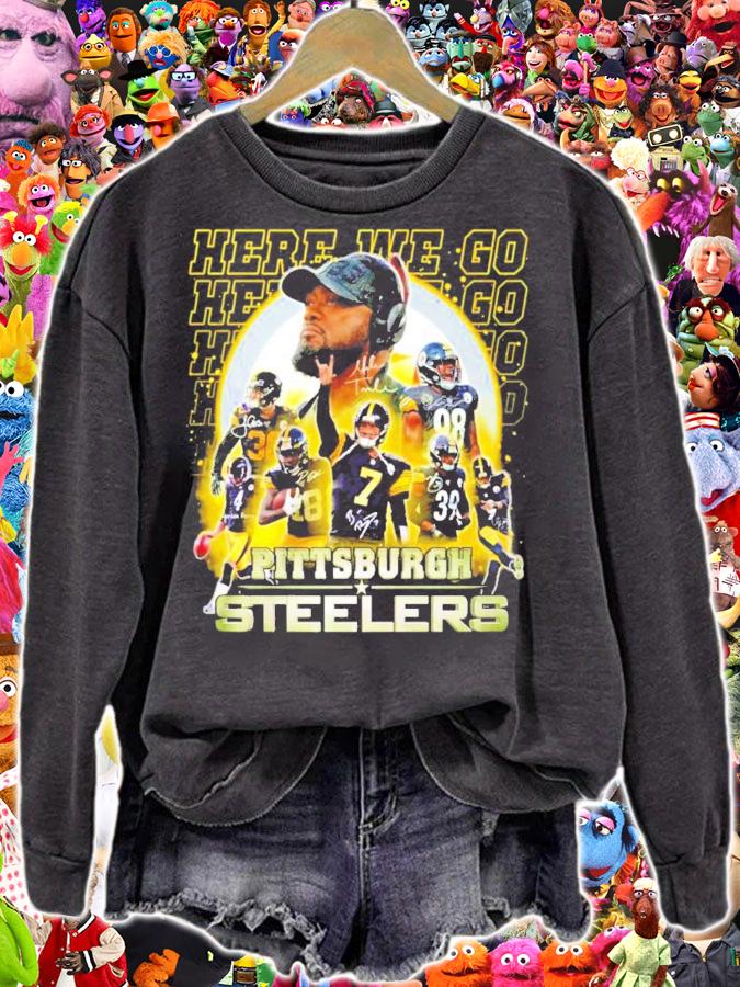 Pittsburgh Steelers teams here we go signatures shirt sweatshirt