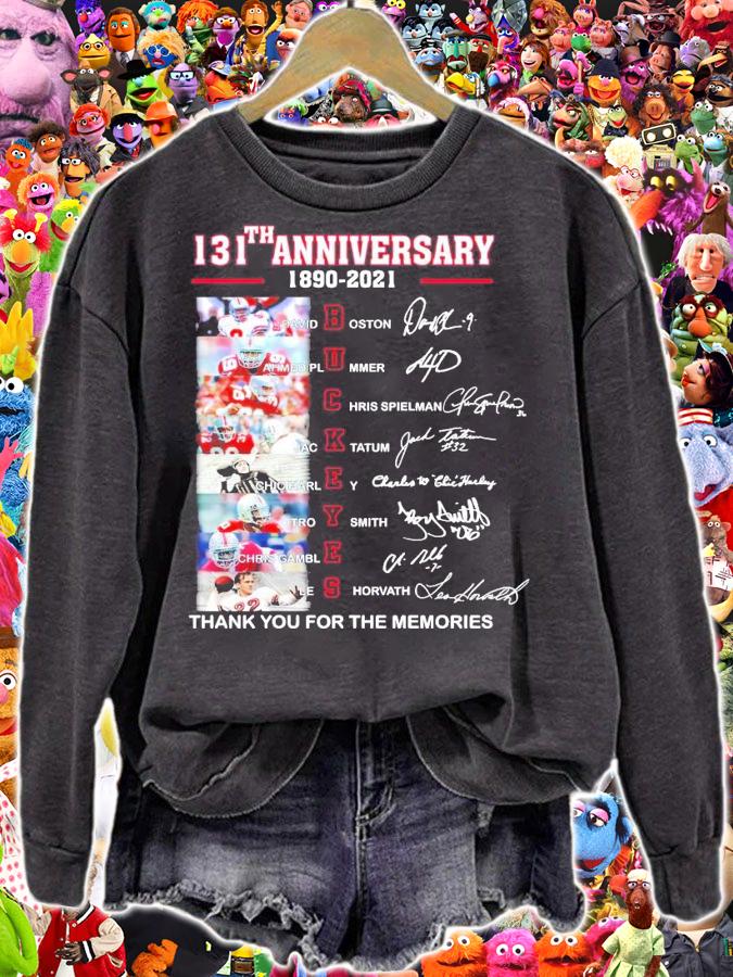 131th anniversary 1890-2021 Buckeyes signatures shirt sweatshirt
