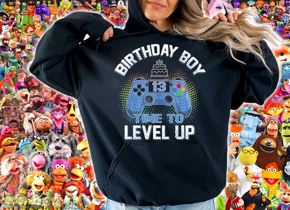 Birthday Boy 13 Time To Level Up 13Th Birthday Boy T-Shirt