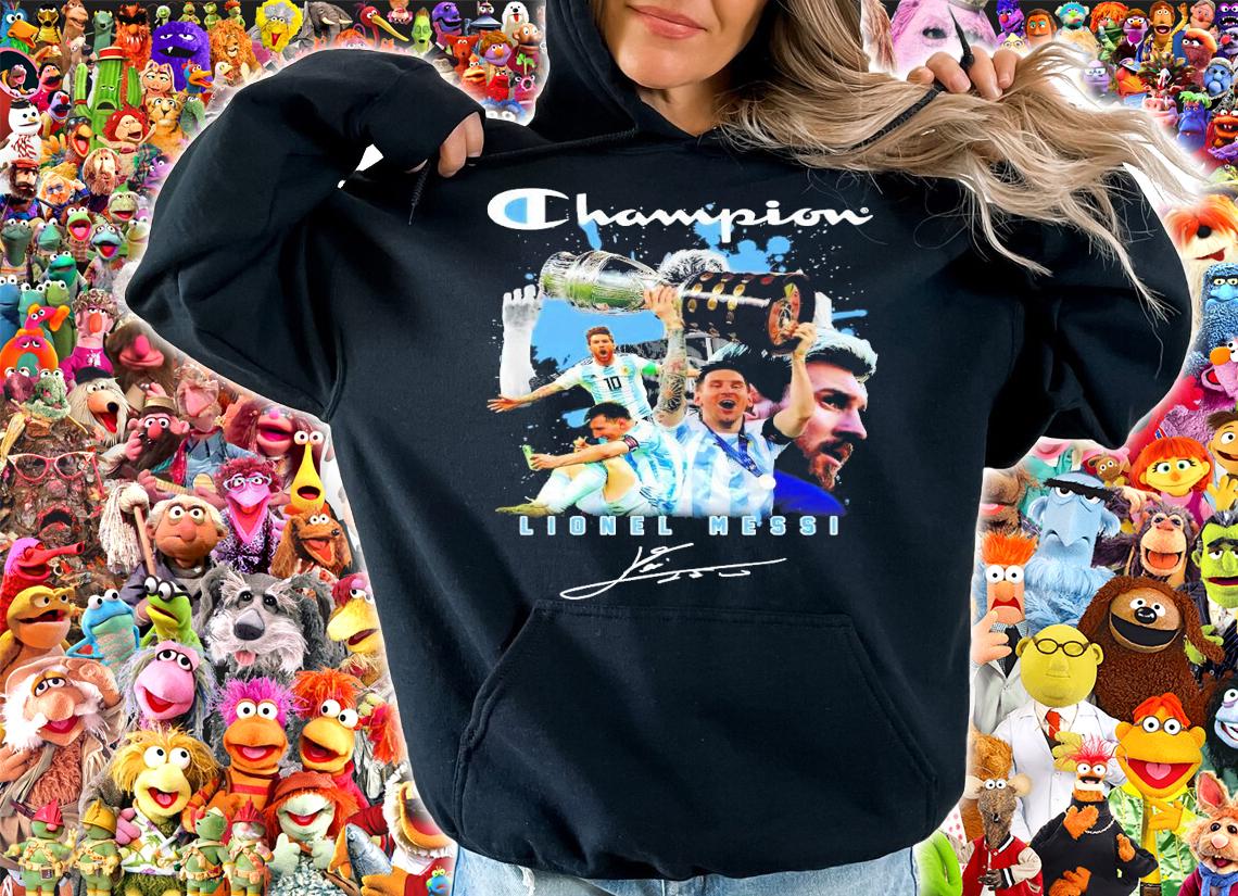 Champion Lionel Messi Copa signature shirt