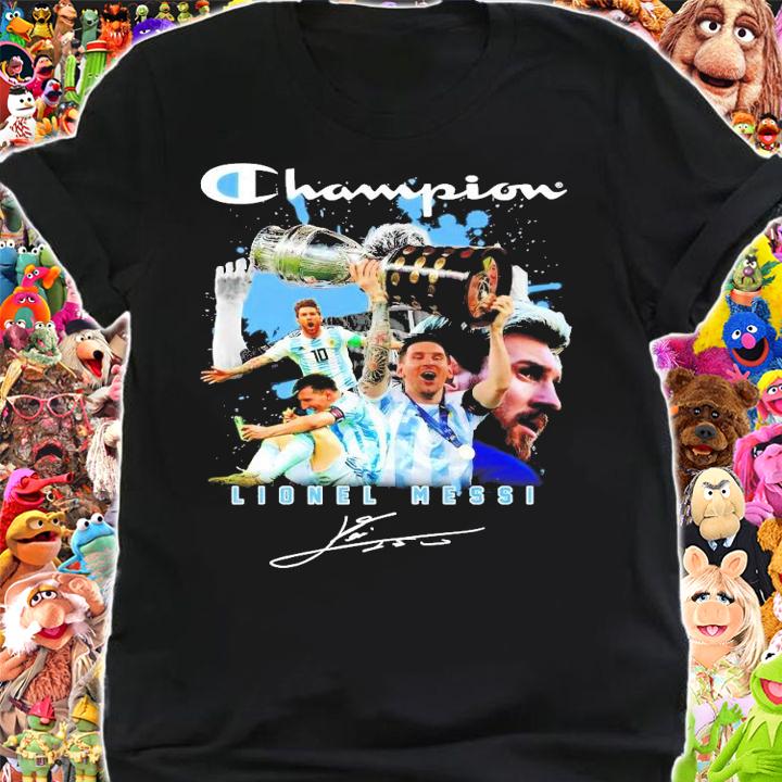 Champion Lionel Messi Copa signature shirt