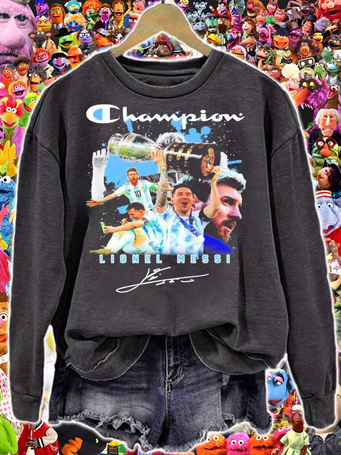 Champion Lionel Messi Copa signature shirt