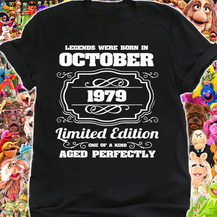 Legends Were Born In October 1979 42Th Birthday T-Shirt