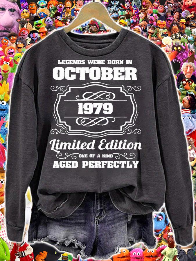 Legends Were Born In October 1979 42Th Birthday T-Shirt
