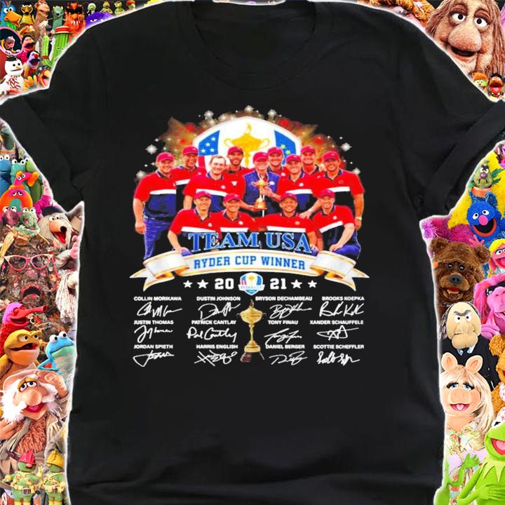 Team USA Ryder Cup Winner 2021 signature shirt