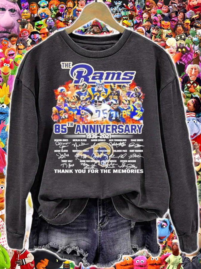 The Rams 85th anniversary 1936-2021 thank you for the memories shirt