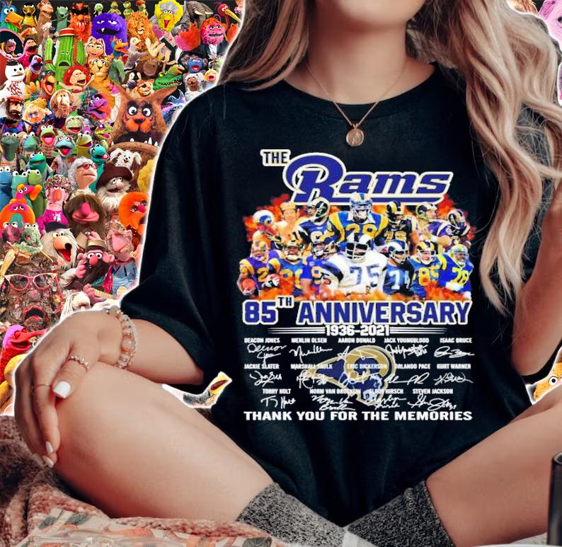 The Rams 85th anniversary 1936-2021 thank you for the memories shirt