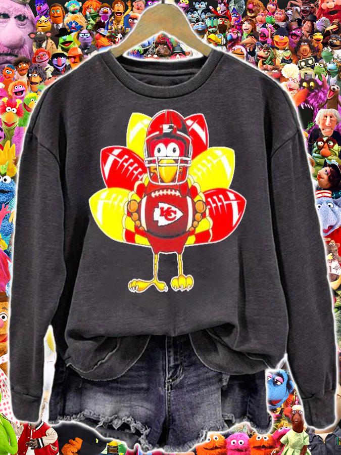 Turkey Kansas City Chiefs football thanksgiving shirt t-shirt