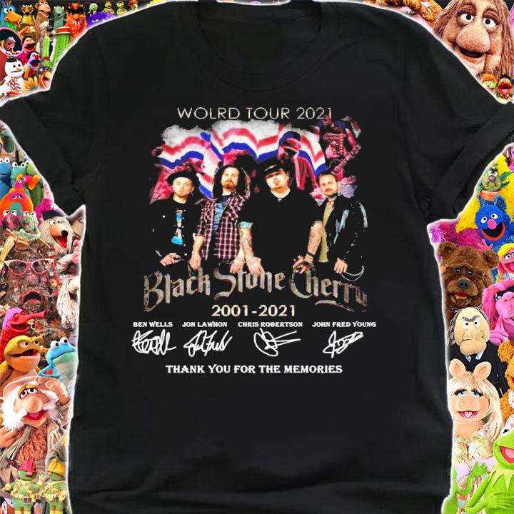 World Tour 2021 Black Stone Cherry 2001-2011 signatures shirt shirt