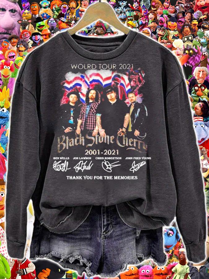 World Tour 2021 Black Stone Cherry 2001-2011 signatures shirt sweatshirt