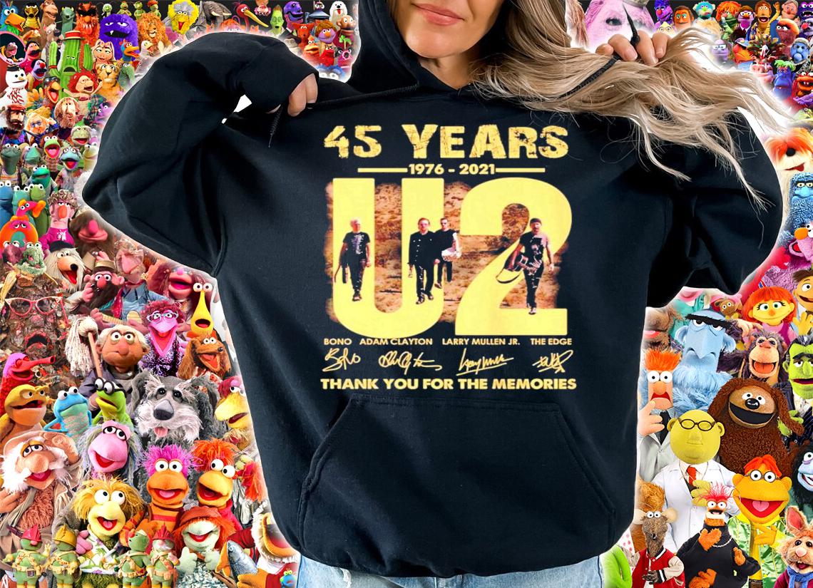 45 years 1976-2021 signature thank you for the memories shirt hoodie