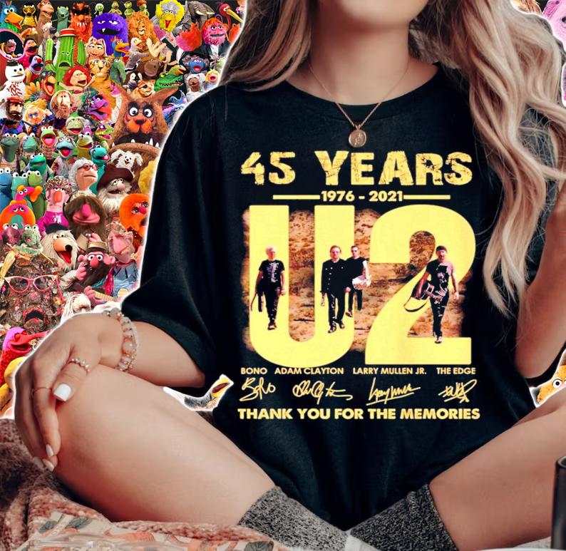 45 years 1976-2021 signature thank you for the memories shirt woman shirt