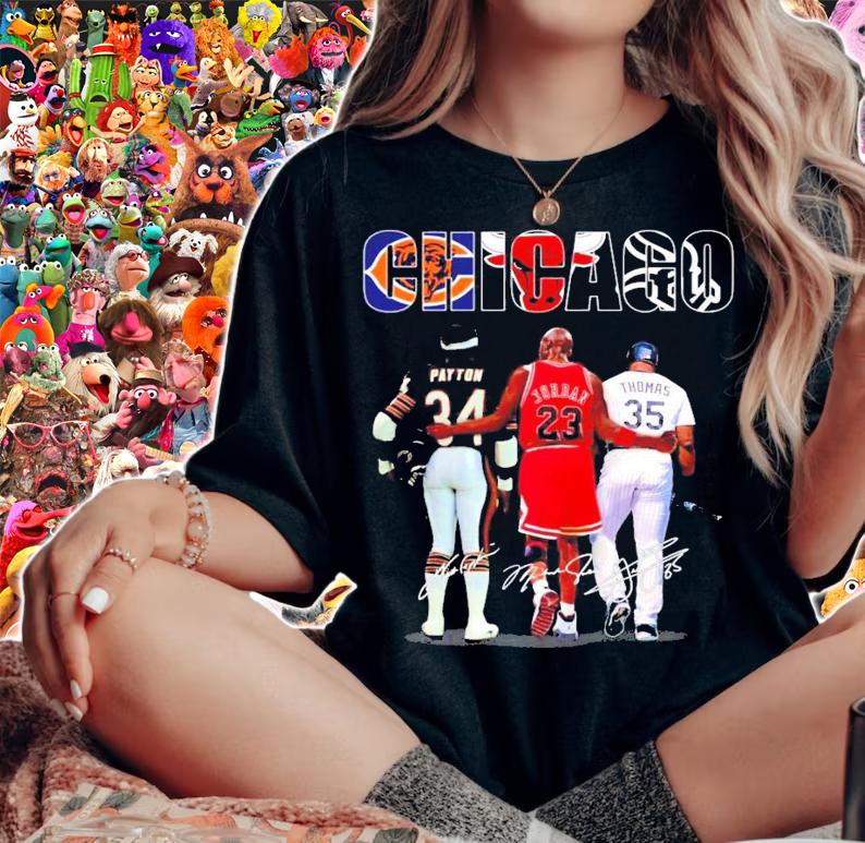 Chicago Payton Jordan and Thomas signatures shirt woman shirt