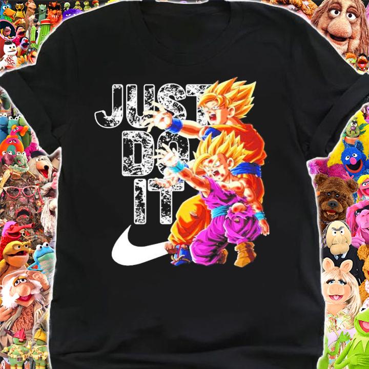 Just do it Nike Son Goku and Son Gohan shirt