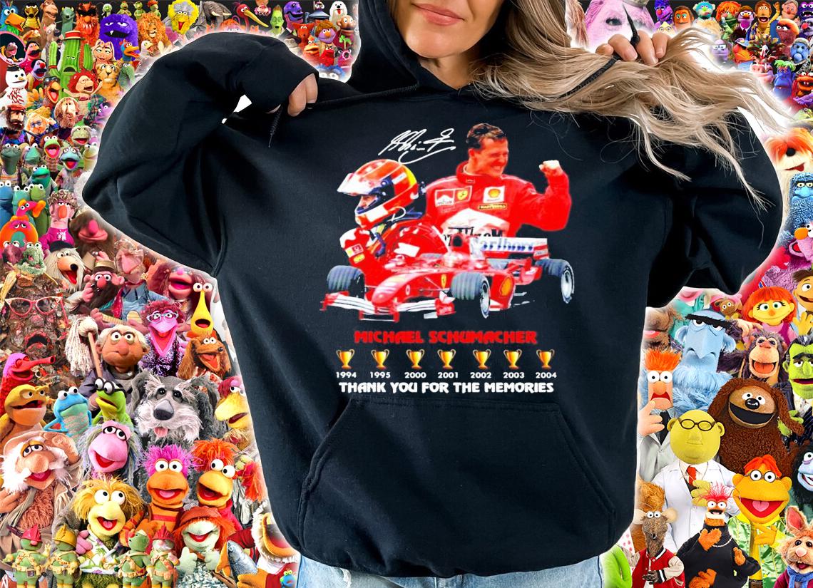 Michael Schumacher thank you for the memories signatures shirt