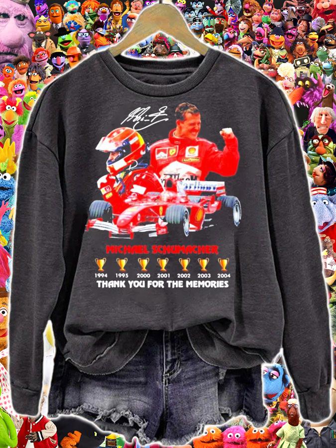 Michael Schumacher thank you for the memories signatures shirt