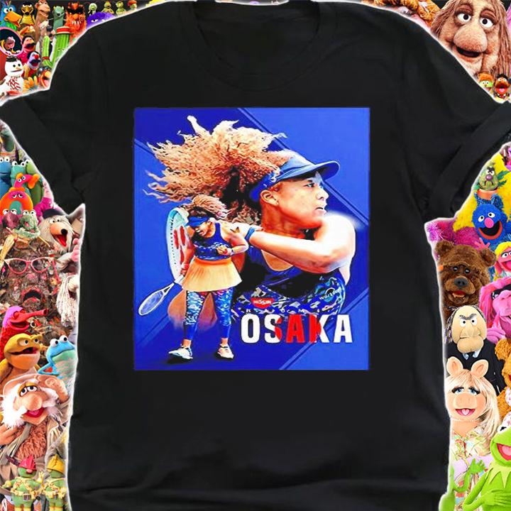 Naomi Osaka Olympic Tokyo Blue Tennis Art T-shirt shirt