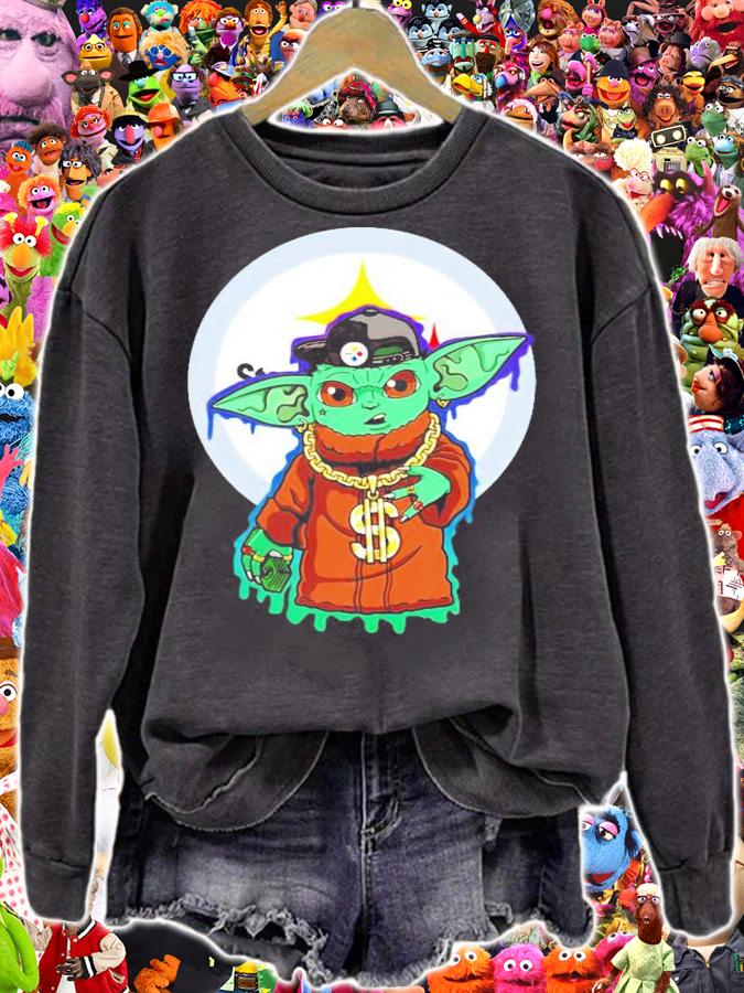 Pittsburgh Steelers Baby Yoda shirt sweatshirt
