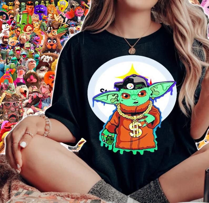 Pittsburgh Steelers Baby Yoda shirt woman shirt