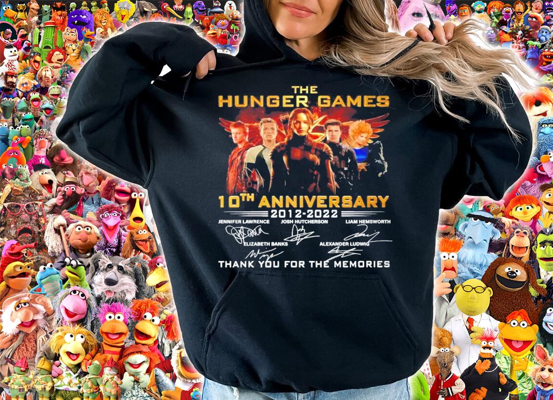 The Hunger Games 10th anniversary 2012-2022 signatures shirt