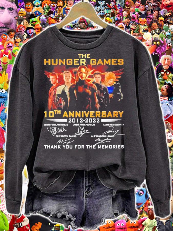 The Hunger Games 10th anniversary 2012-2022 signatures shirt