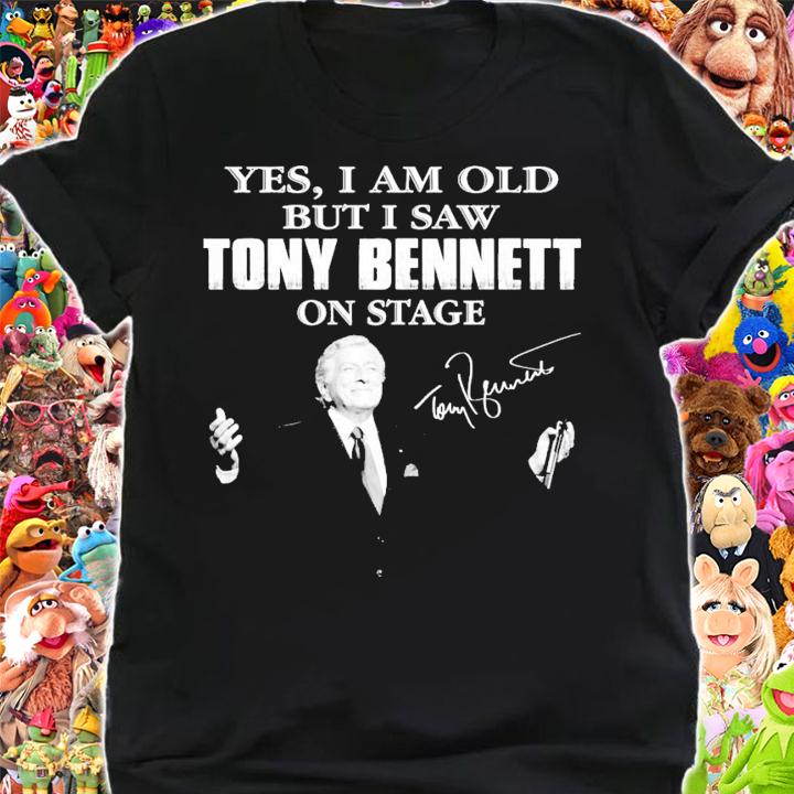 Yes I am old but I saw Tony Bennett on stage signature shirt shirt