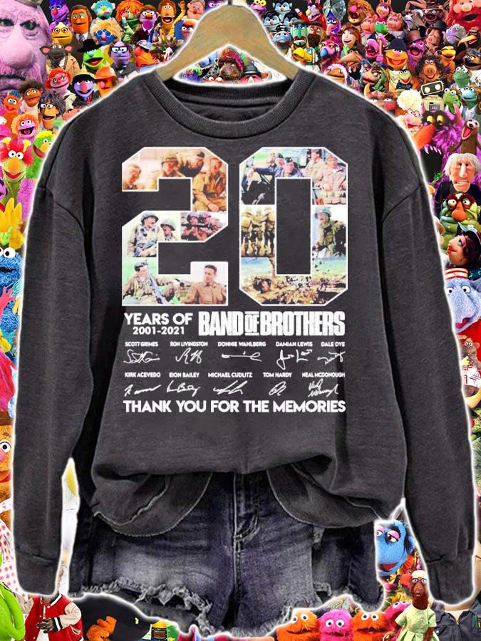 20 years of 2001-2021 Band of Brothers thank you for the memories shirt sweatshirt