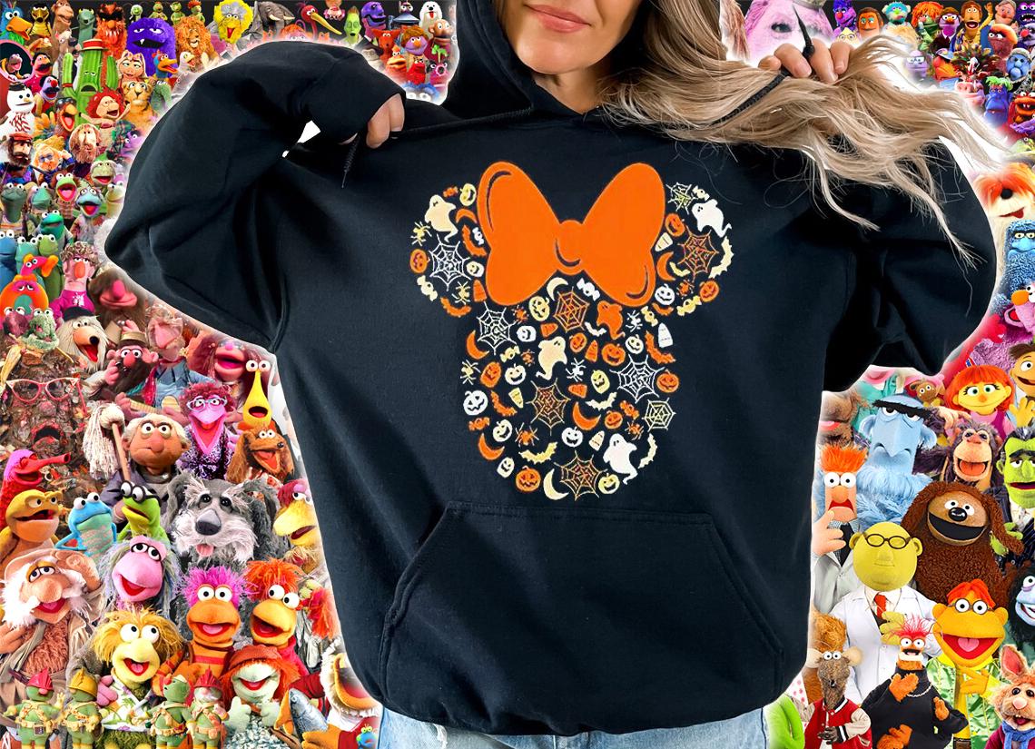 Disney Minnie Mouse Halloween Ghosts Pumpkins Spiders T-shirt