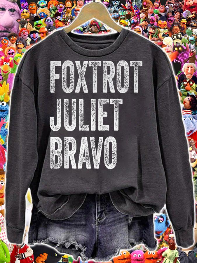 Foxtrot Juliet Bravo shirt -T-shirt AT Fashion LLC sweatshirt