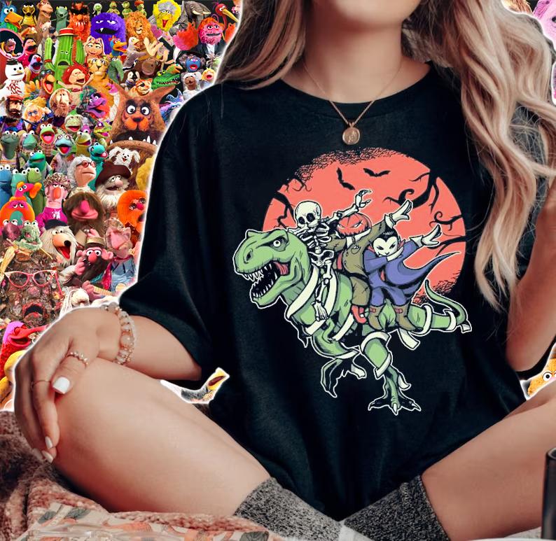Monster Cartoons Dabbing Halloween shirt woman shirt