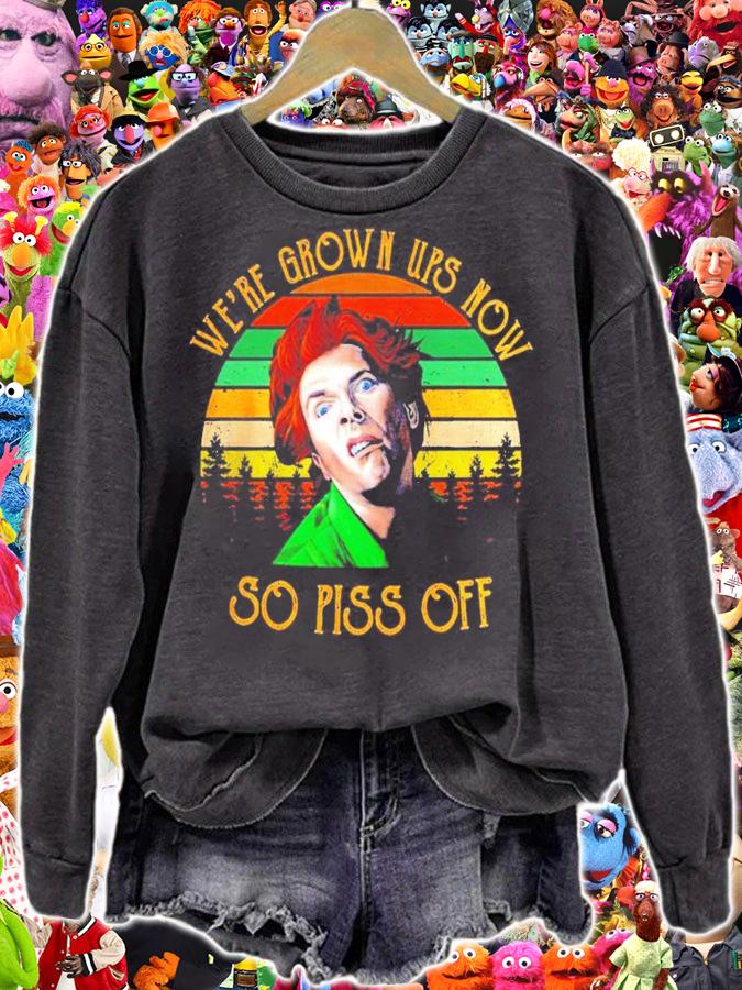 Rik Mayall we're grown ups now so piss off vintage shirt