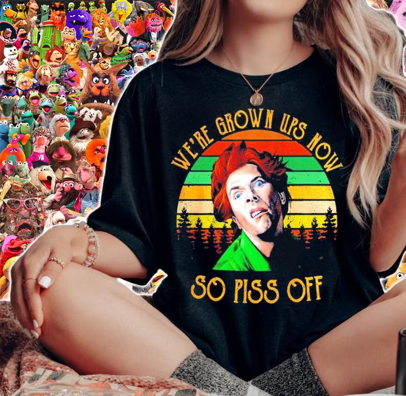 Rik Mayall we're grown ups now so piss off vintage shirt