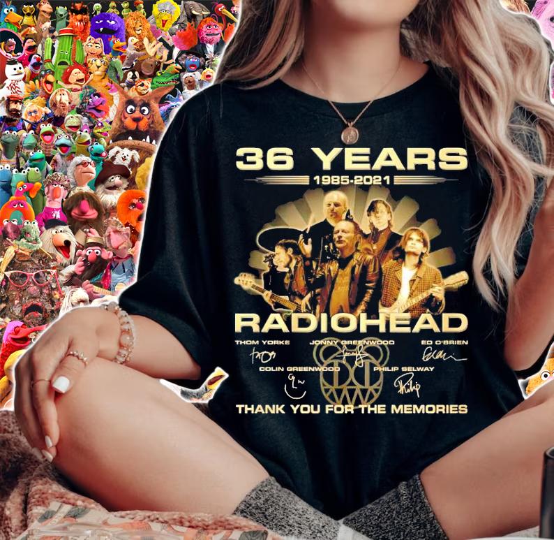 36 years 1985 2021 Radiohead thank you for the memories shirt woman shirt