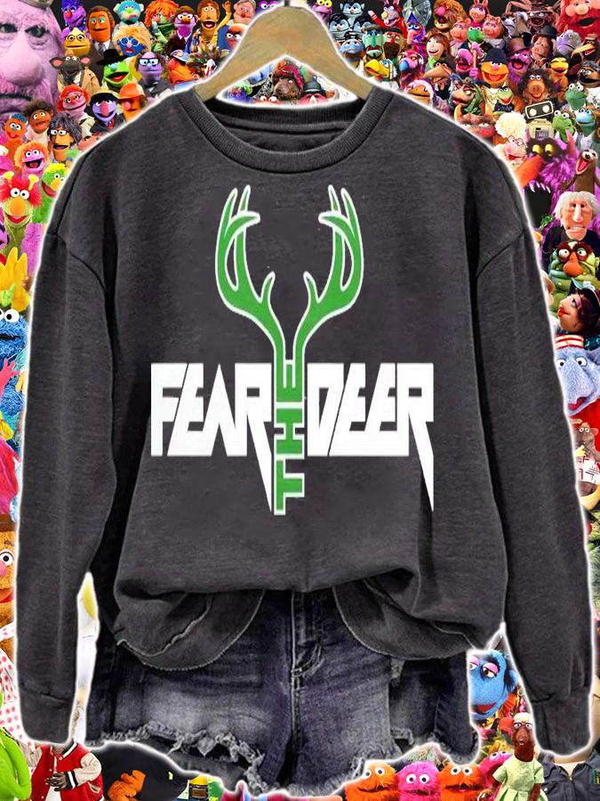 Fear the deer Milwaukee Bucks NBA shirt sweatshirt