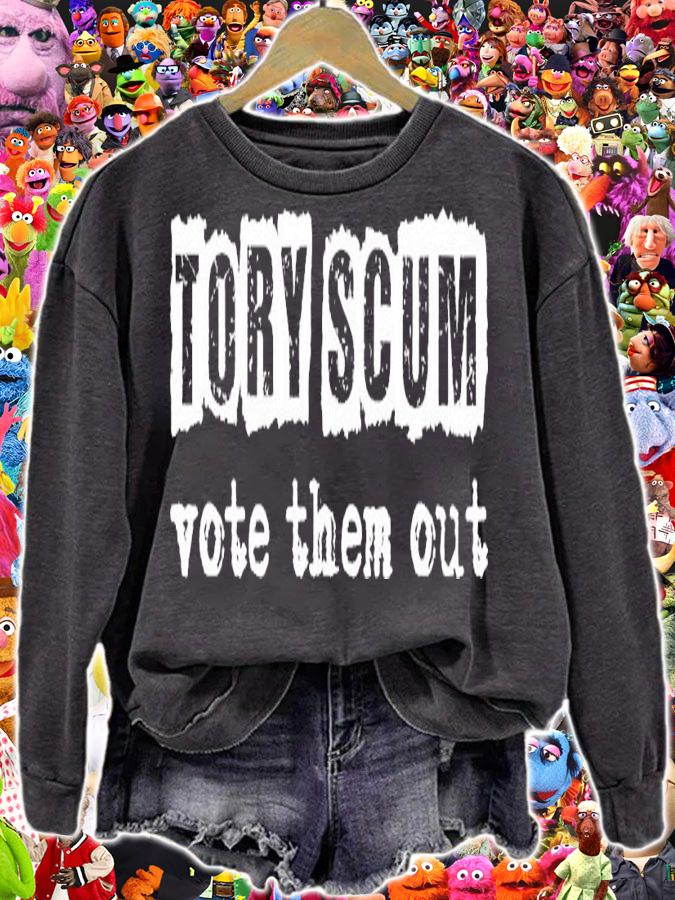 Tory Scum vote them out shirt