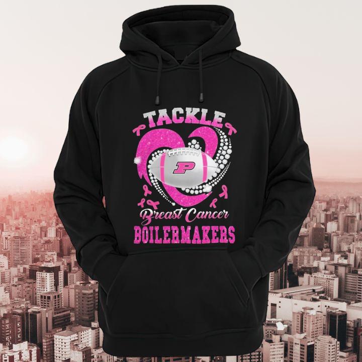 Tackle Breast Cancer Awareness Purdue Boilermakers Football T-Shirt hoodie