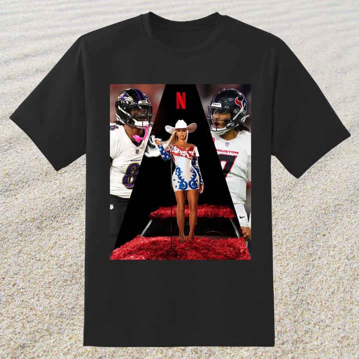 Beyoncé Halftime Show for Ravens vs Texans Game Shirt – Perfect Christmas Gift