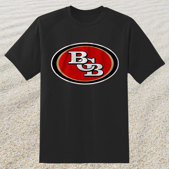 Official Bcb Initial Logo San Francisco 49Ers Football T-Shirt