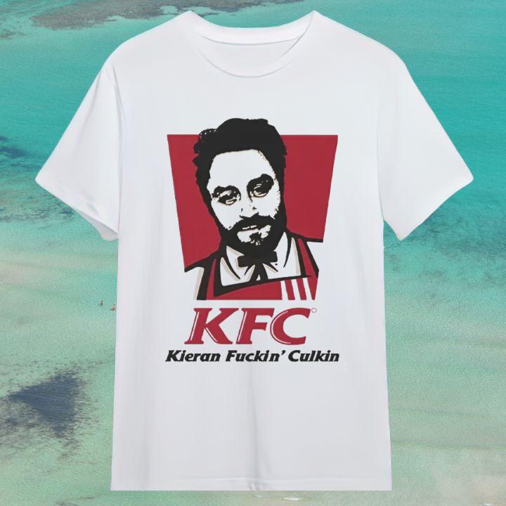 Kieran Culkin Actor Oscars 2025 Parody Kfc Kieran Fuckin' Culkin T-Shirt