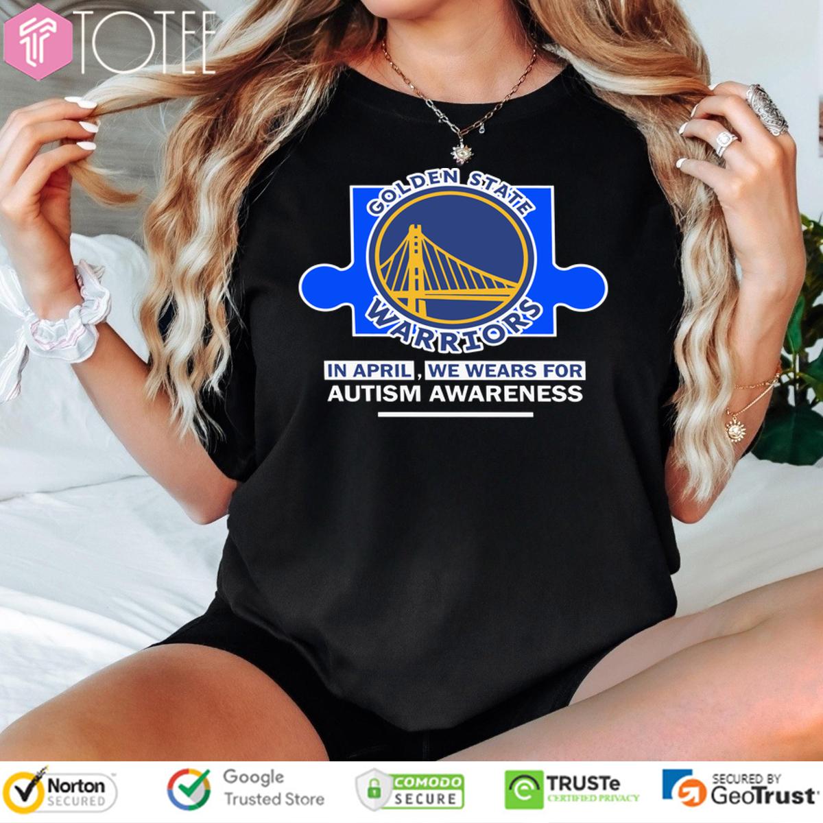 Golden State Warriors In April We Wears For Autism Awareness Shirt