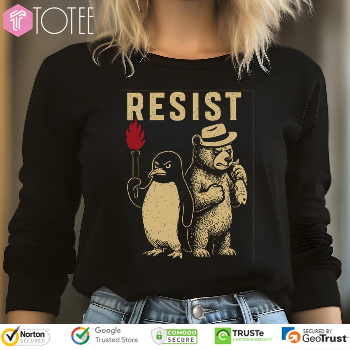 Penguins And Bears Resist Tariff More Fish Long Sleeve