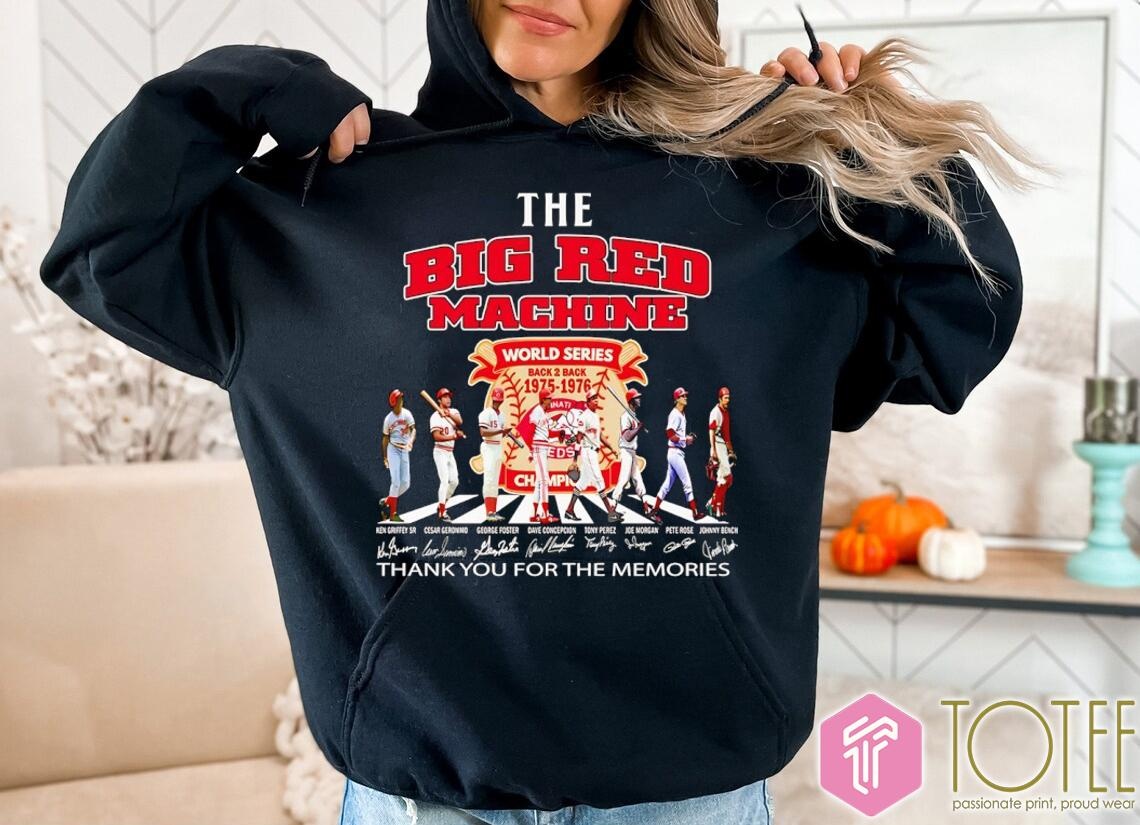 The Big Red Machine Cincinnati Reds Abbey Road Signatures Hoodie